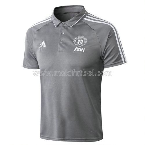 camiseta manchester united polo 2019-2020 gris
